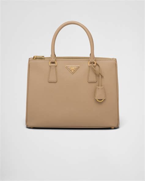 prada galleria bag beige.